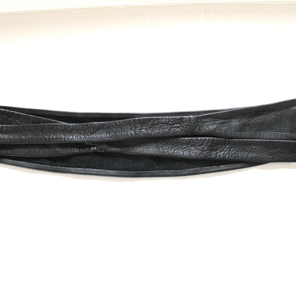 ADA Classic Black Leather 3" Wrap Belt Like New - Picture 10 of 11